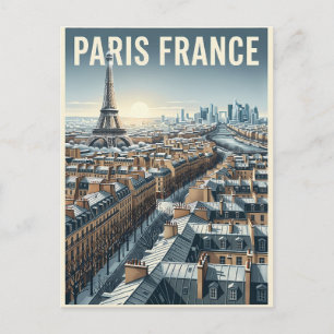 Paris Frankreich Reise Postkarte