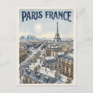 Paris Frankreich Reise Postkarte