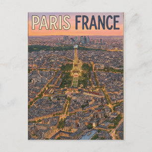 Paris Frankreich Reise Postkarte