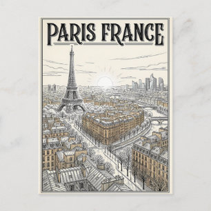 Paris Frankreich Reise  Postkarte