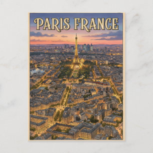 Paris Frankreich Reise Postkarte