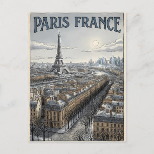 Paris Frankreich Reise Postkarte