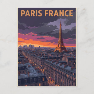 Paris Frankreich Reise Postkarte