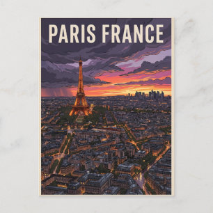 Paris Frankreich Reise Postkarte