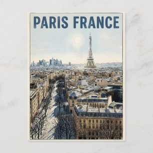 Paris Frankreich Reise Postkarte