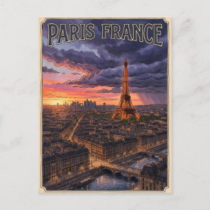 Paris Frankreich Reise Postkarte