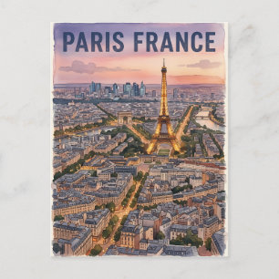 Paris Frankreich Reise Postkarte