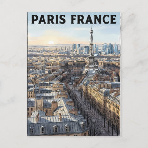 Paris Frankreich Reise Postkarte