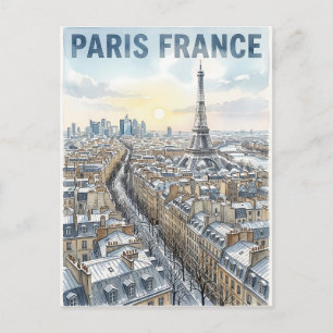 Paris Frankreich Reise Postkarte