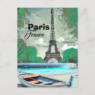 Paris Frankreich Reise Postkarte, Paris Skyline, P Postkarte