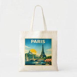 Paris Frankreich Retro-Reiseplakat Tragetasche