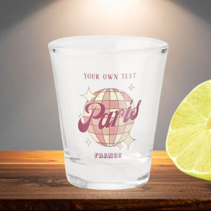 Paris Frankreich Retro Vintages Geschenk Souvenir Schnapsglas