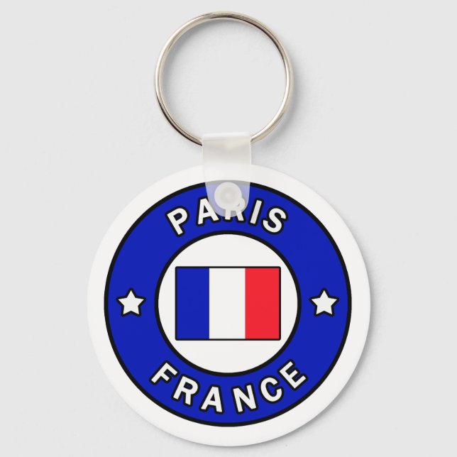Paris-Frankreich-Schlüsselanhänger Schlüsselanhänger (Vorderseite)