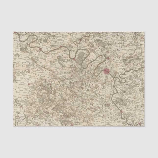 Paris Frankreich Seidenpapier (Vorderseite)
