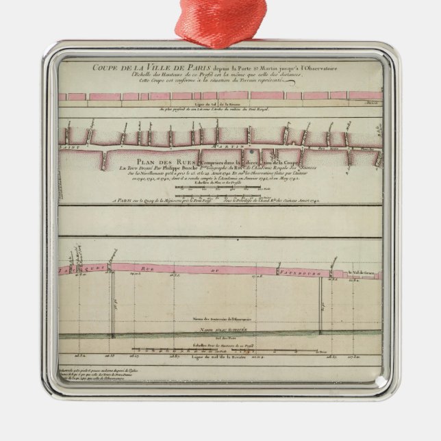 Paris, Frankreich Silbernes Ornament (Vorne)