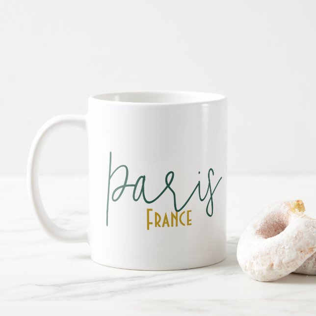 Paris, Frankreich Souvenir Kaffeetasse (Mit Donut)