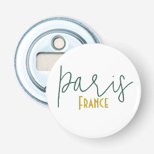 Paris, Frankreich Souvenir Knopfdosenöffner Flaschenöffner