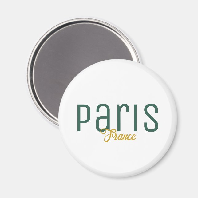 Paris, Frankreich Souvenir Magnet (Vorderseite/Rückseite)