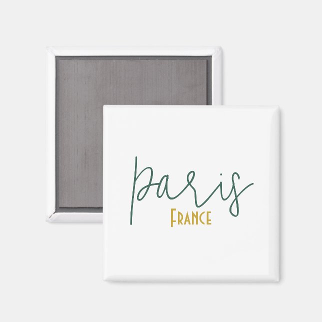 Paris, Frankreich Souvenir Magnet (Vorderseite/Rückseite)