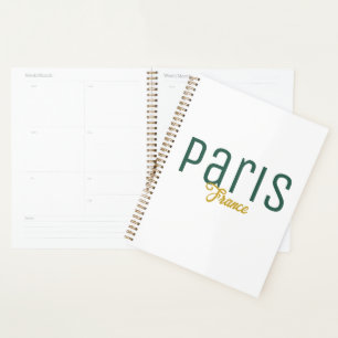 Paris, Frankreich Souvenir Planer