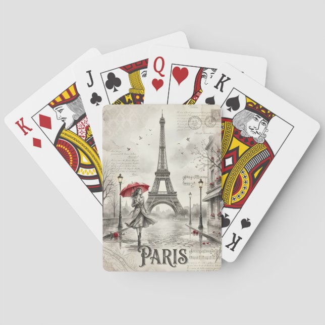 Paris Frankreich Spielkarten (Rückseite)