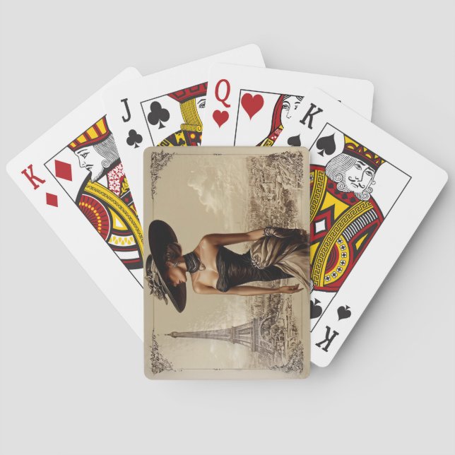 Paris Frankreich Spielkarten (Rückseite)
