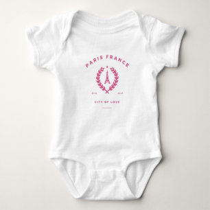 Paris Frankreich Stadt Liebe Baby Strampler