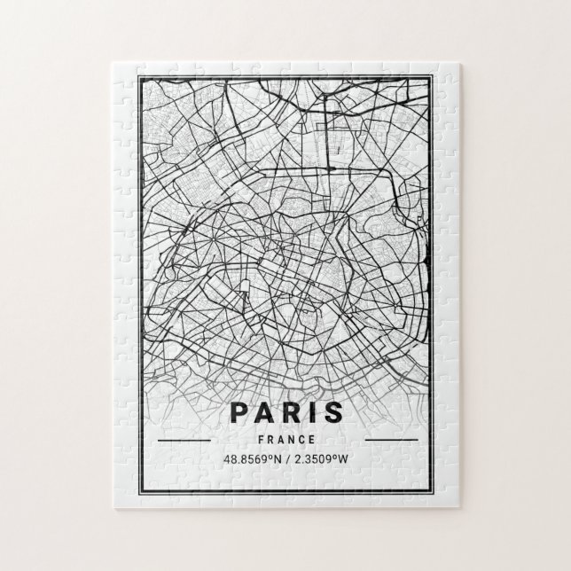 Paris - Frankreich - Stadt | Modernes Minimalistis (Vertikal)