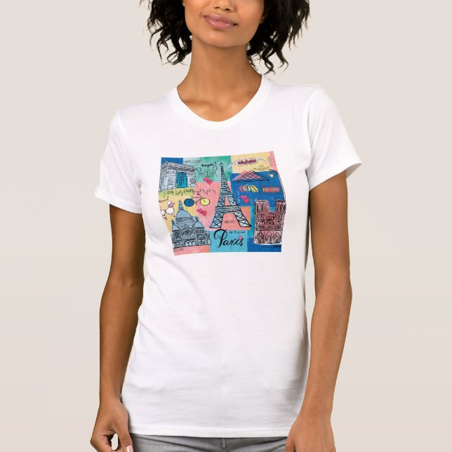  Paris, Frankreich T-Shirt (Vorderseite)