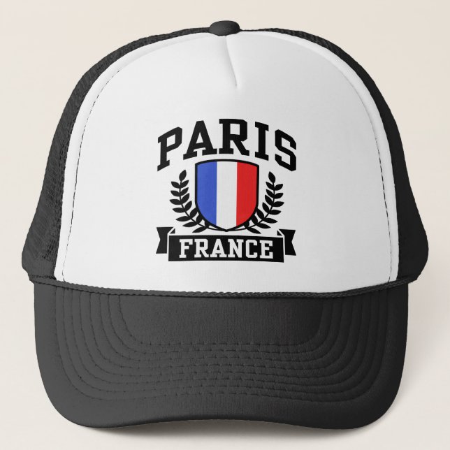 Paris Frankreich Truckerkappe (Vorderseite)