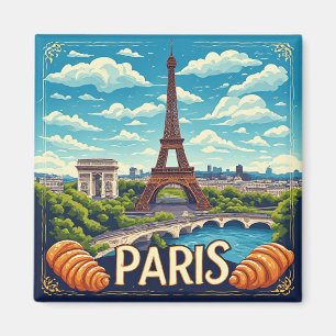 🧲 Paris Frankreich Urlaubserinnerung Für Weltreis Magnet