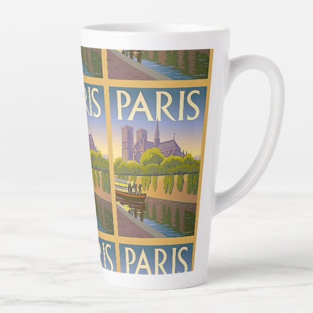 Paris Frankreich Vintage Reise Milchtasse (Rechts)