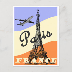 Paris Frankreich Vintage-Reise  Postkarte