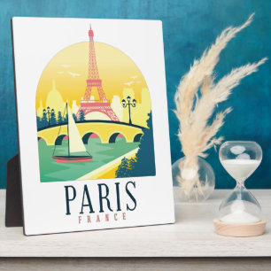 Paris Frankreich Vintage Reisen Romantik Fotoplatte