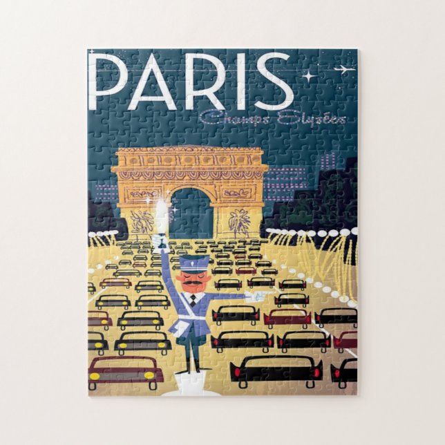 Paris Frankreich Vintage Reisetourismus Urlaub (Vertikal)