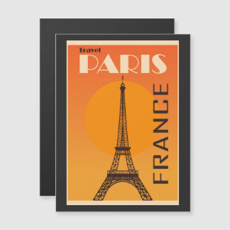 Paris Frankreich Vintage-Tourismuswerbung Magnetkarte