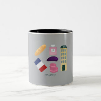 paris, für Schlüsselanhänger Zweifarbige Tasse