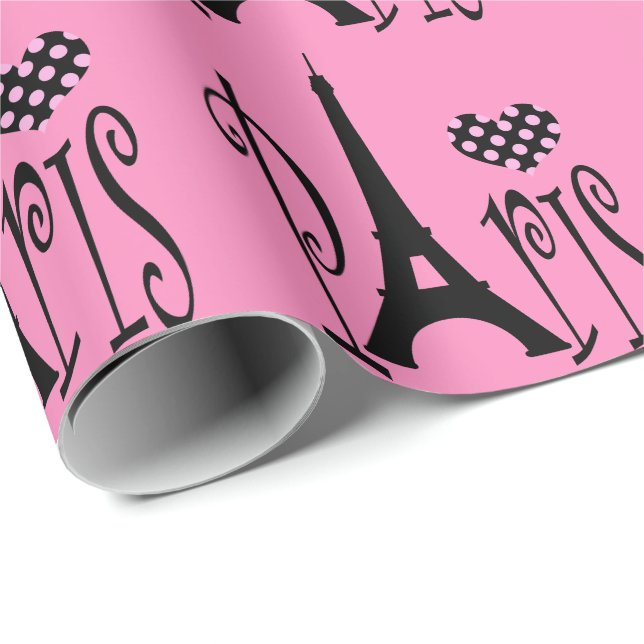 Paris Geschenkpapier (Rolleneckpunkt)