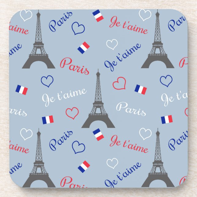 Paris Getränkeuntersetzer (Vorderseite)