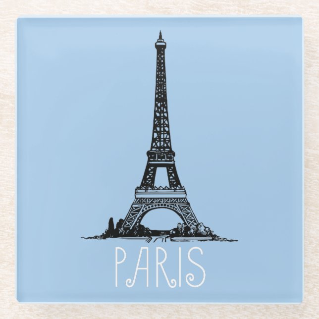 Paris Glasuntersetzer (Vorderseite)