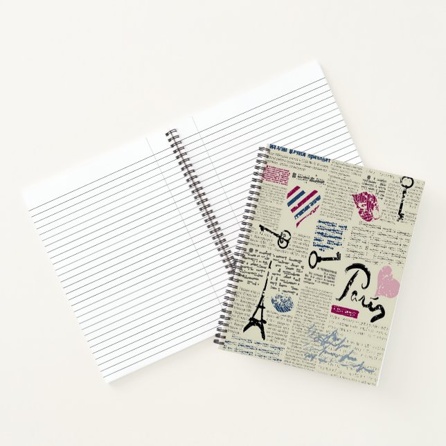 Paris-Grafik Notizbuch (Innenseite)