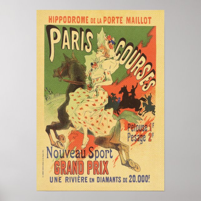 Paris Grand Prix Vintage Poster (Vorne)