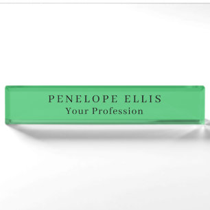 Paris Green Einzigartig Original Classic Beruflich Namensplakette