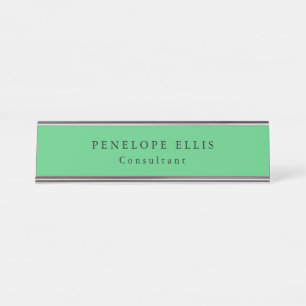 Paris Green Einzigartig Original Classic Beruflich Schreibtischnamensplakette