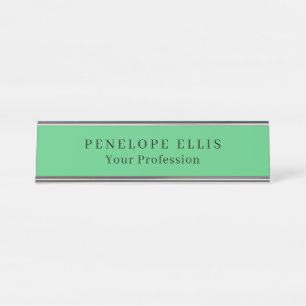 Paris Green Einzigartig Original Classic Beruflich Schreibtischnamensplakette