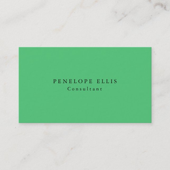 Paris Green Einzigartig Original Classic Beruflich Visitenkarte (Vorderseite)