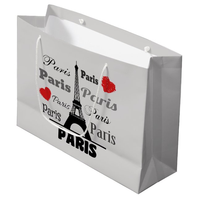 Paris Große Geschenktüte (Vorderseite Schrägansicht)