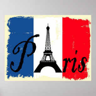 Paris grunge poster