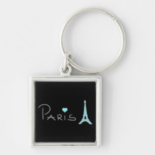 Paris Herz Eiffelturm Schlüsselanhänger