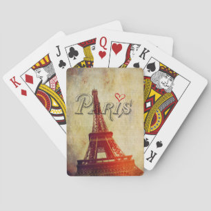 Paris Herz Spielkarten
